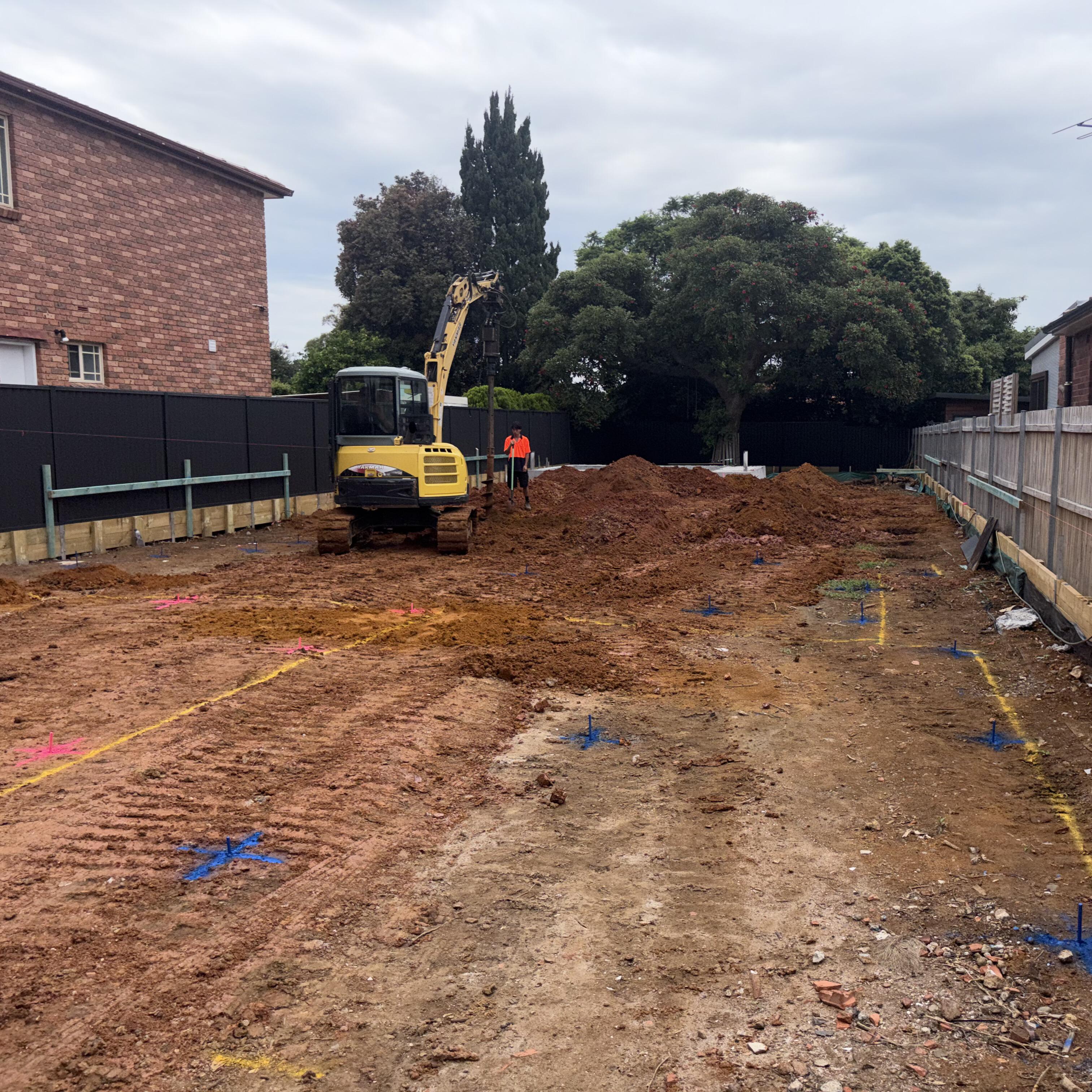 Geotechnical construction phase inspection Sydney footing