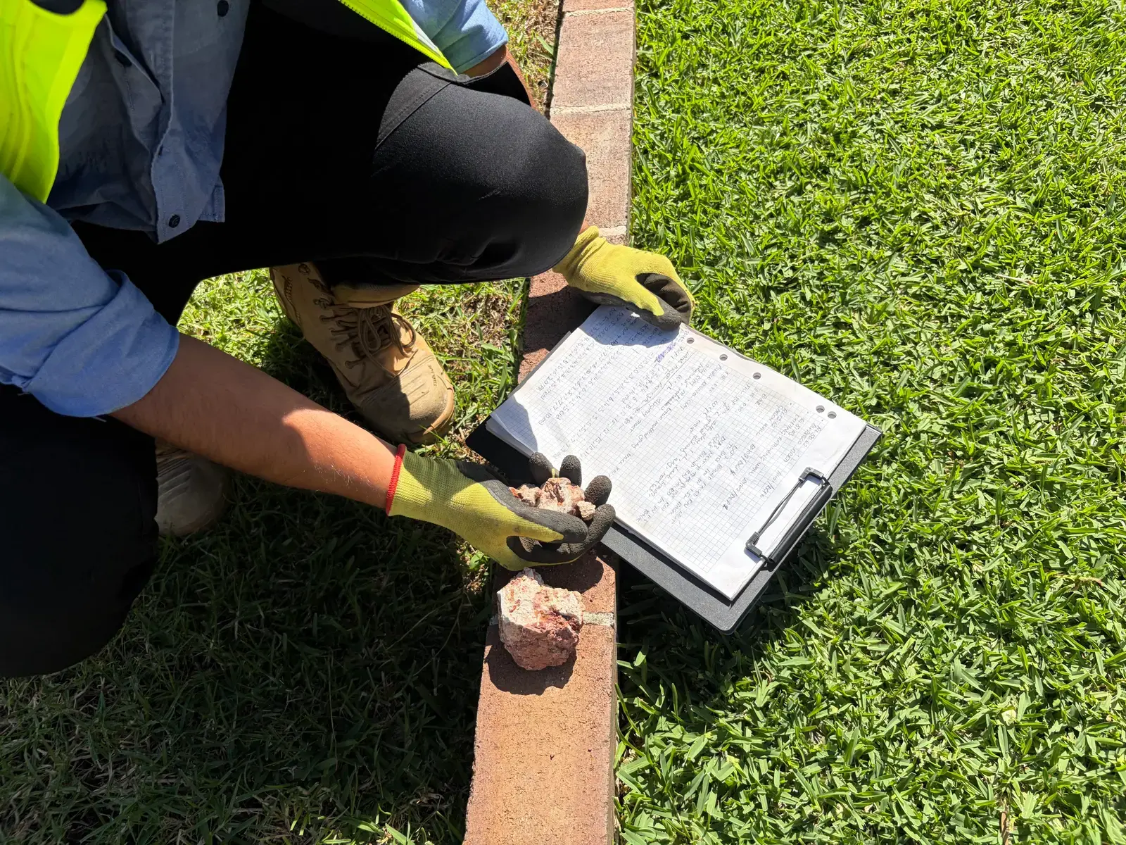 Soil and groundwater sampling with core logging