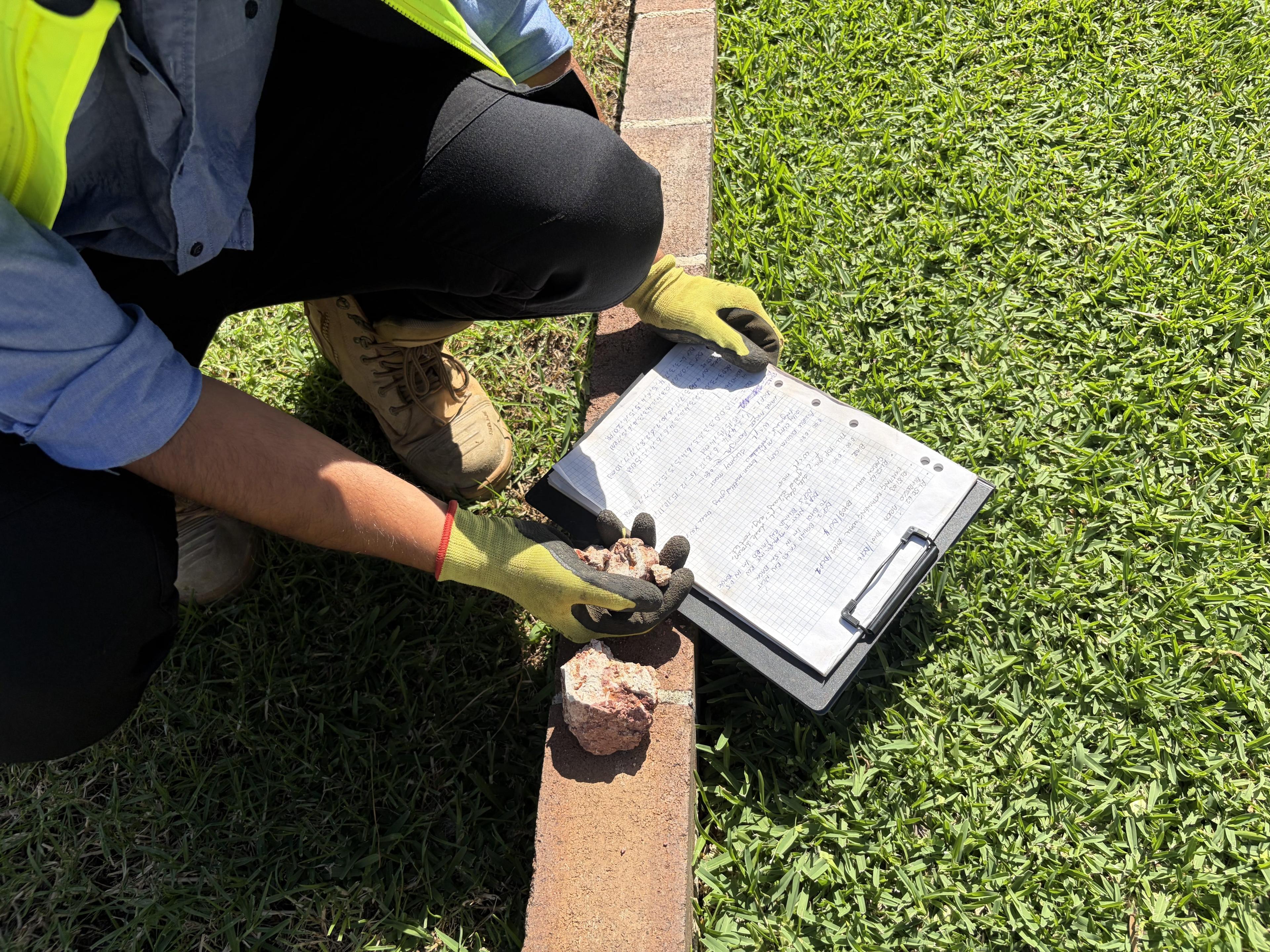 Environmental soil and groundwater sampling PSI DSI fieldwork Sydney